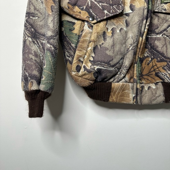 Vintage 90s Polar Fleece Full Zip Camo Hunting Spartan Realtree Jacket Men's XL - Picture 2 of 7